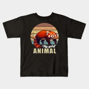 Sleeping Red Panda Kids T-Shirt